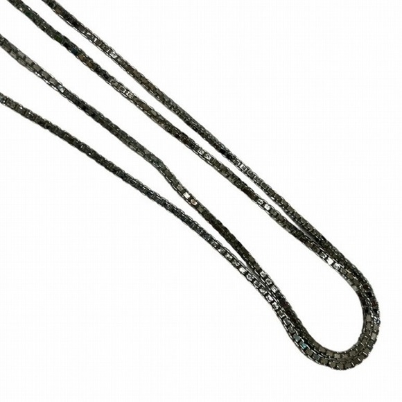 CHRISTIAN DIOR Dior Trotter Plate Logo Brand Accessory Necklace Ladies - Picture 9 of 9